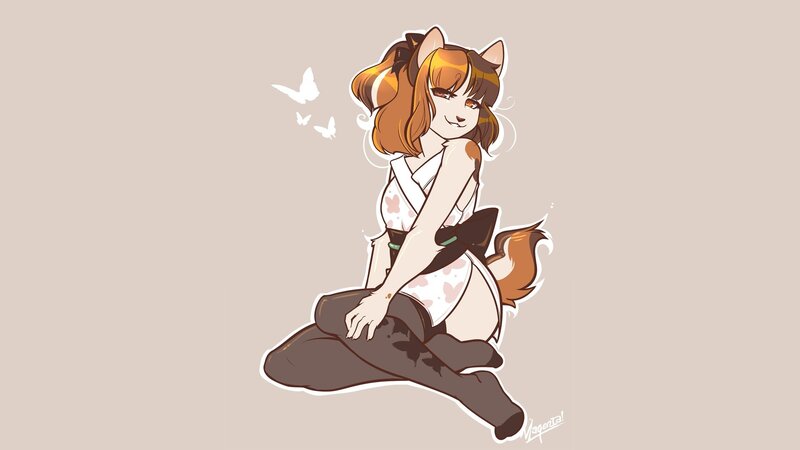 Anthropomorphic Cat Girl