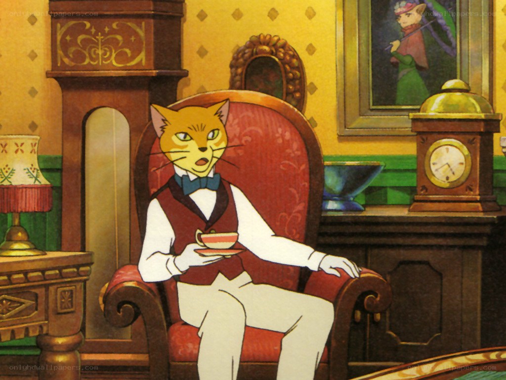anthropomorphic cat in formal wear