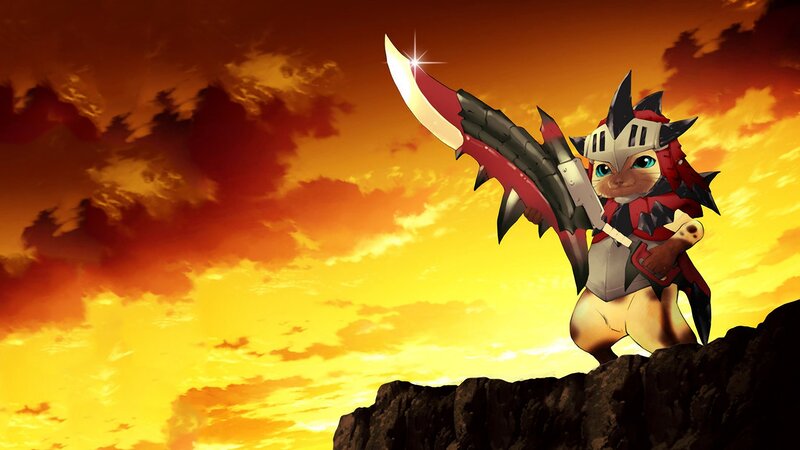 Anthropomorphic Cat Warrior — Orange