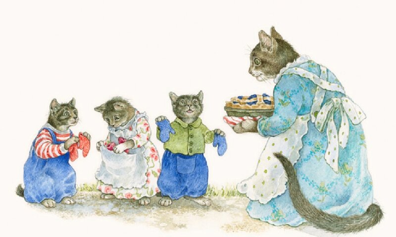 Anthropomorphic Cats — Blue