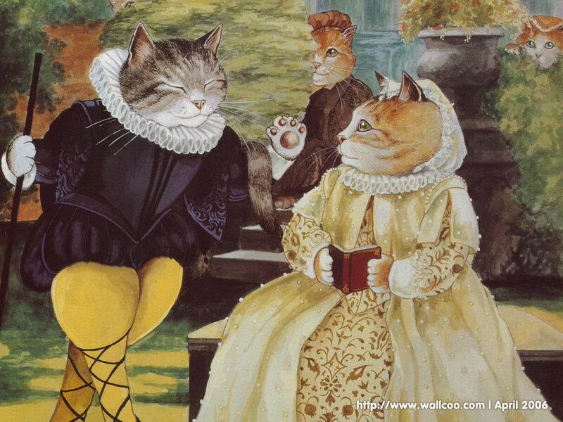 Anthropomorphic Cats in Costumes