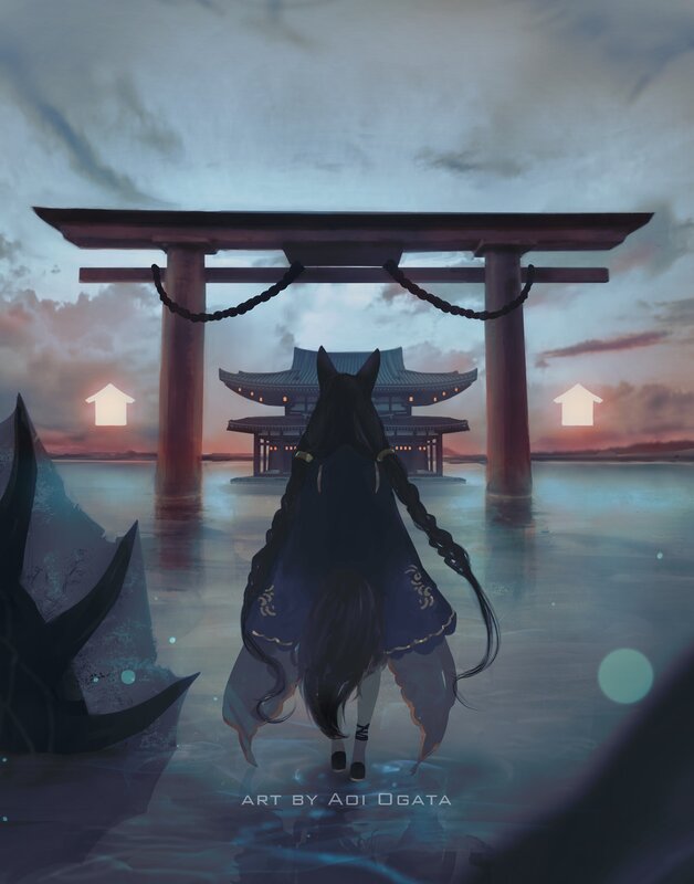 Anthropomorphic Character — Blue