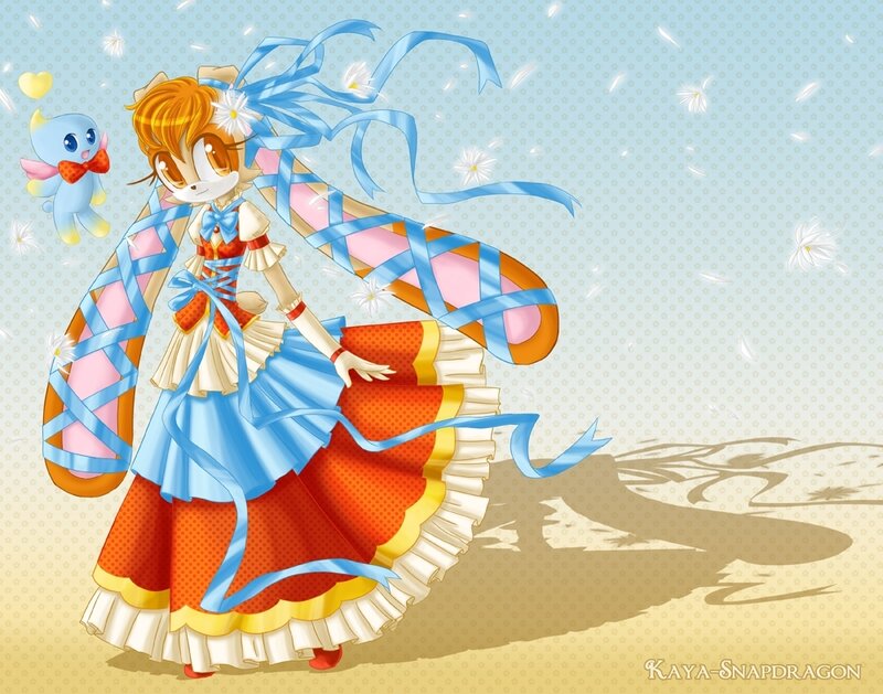 anthropomorphic character in dress