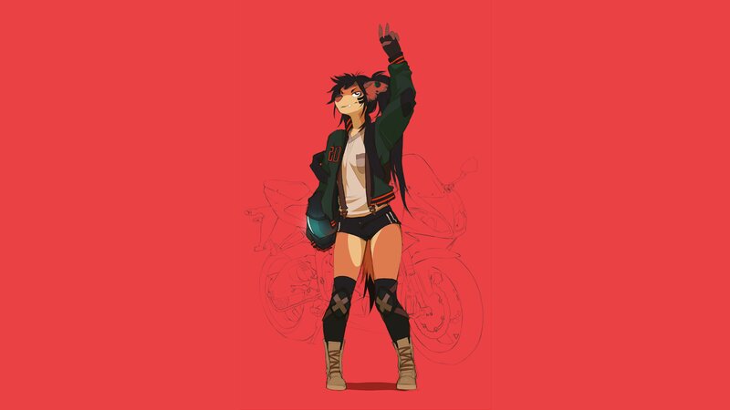 Anthropomorphic Character — Red