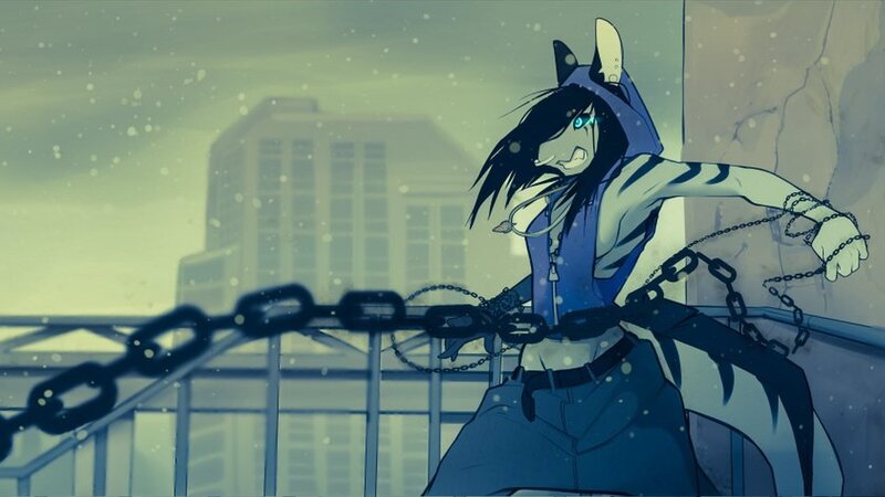 Anthropomorphic Character with Chains