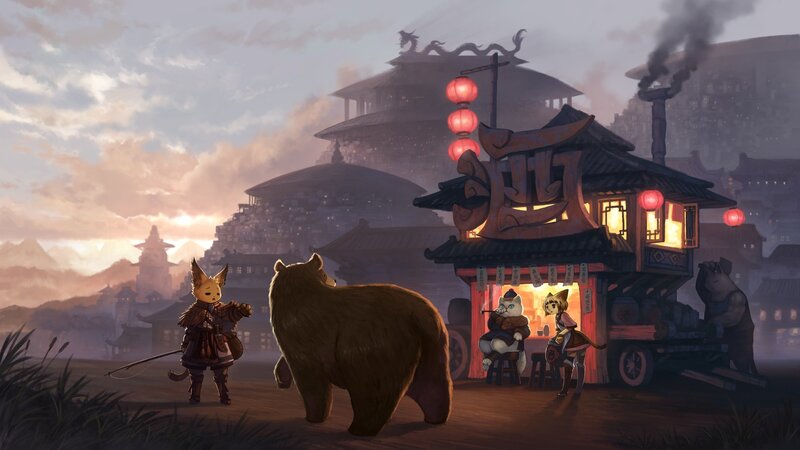 Anthropomorphic Characters in Town