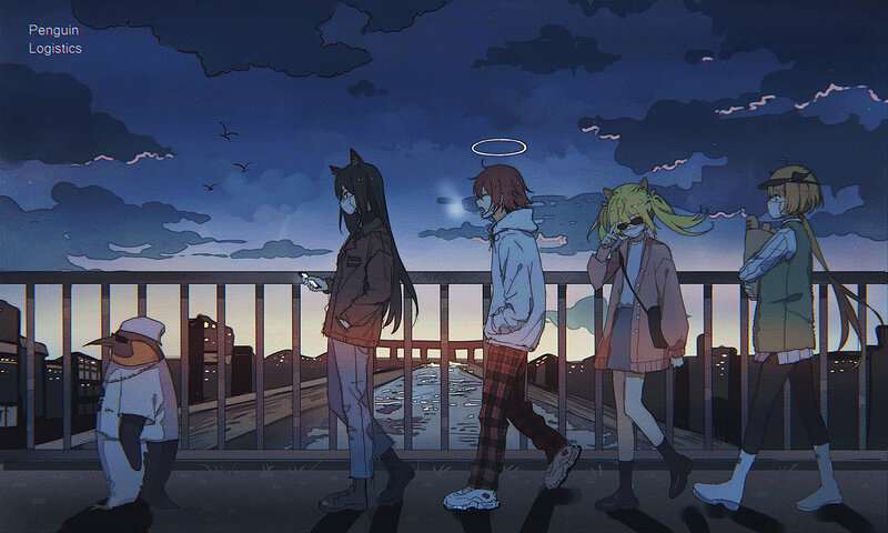 Anthropomorphic Characters Walking