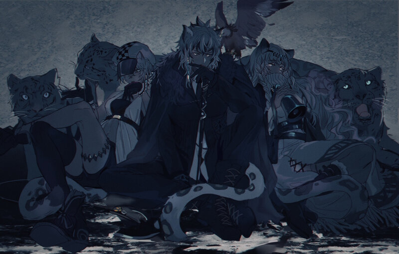 Anthropomorphic Characters with Cats
