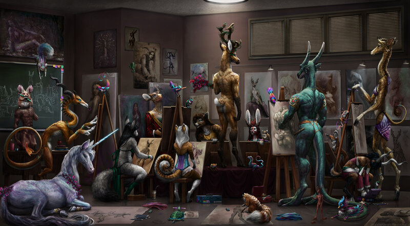 Anthropomorphic Creatures in Studio