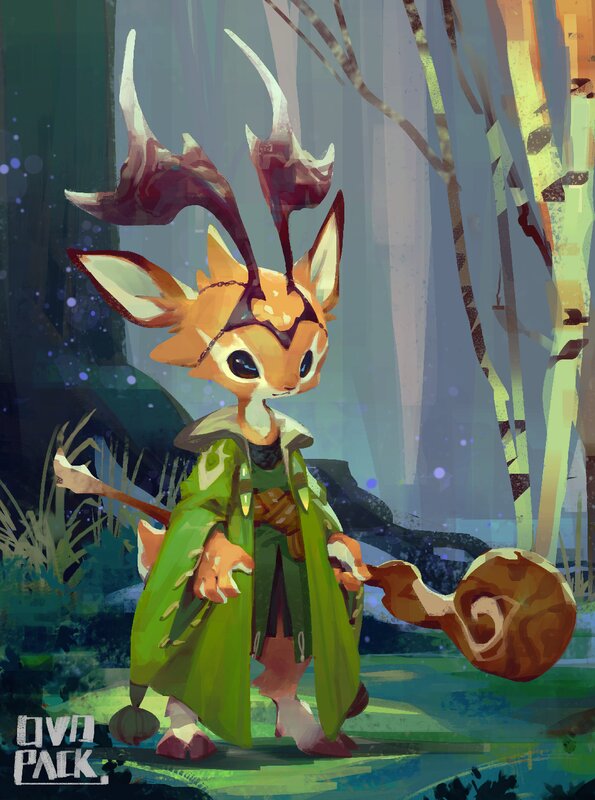 Anthropomorphic Deer Character