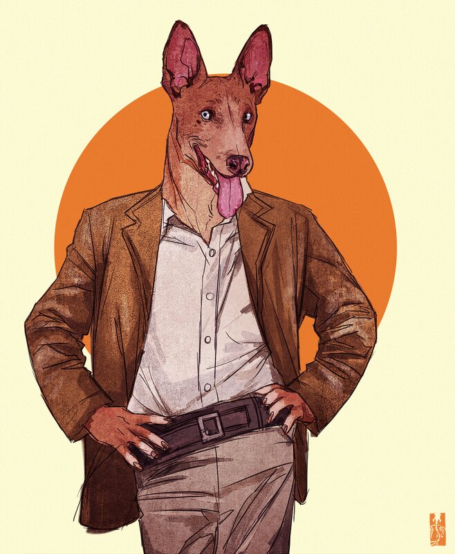 Anthropomorphic Dog Man