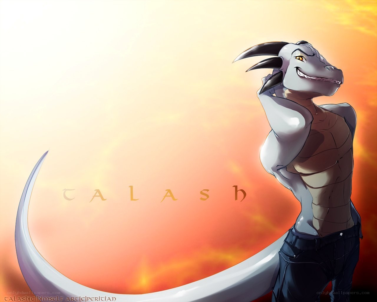 anthropomorphic dragon character