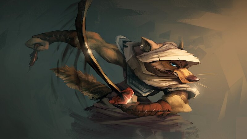 Anthropomorphic Fox Archer — Brown