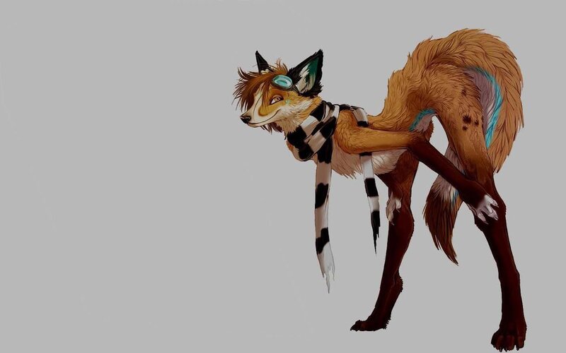 anthropomorphic fox character