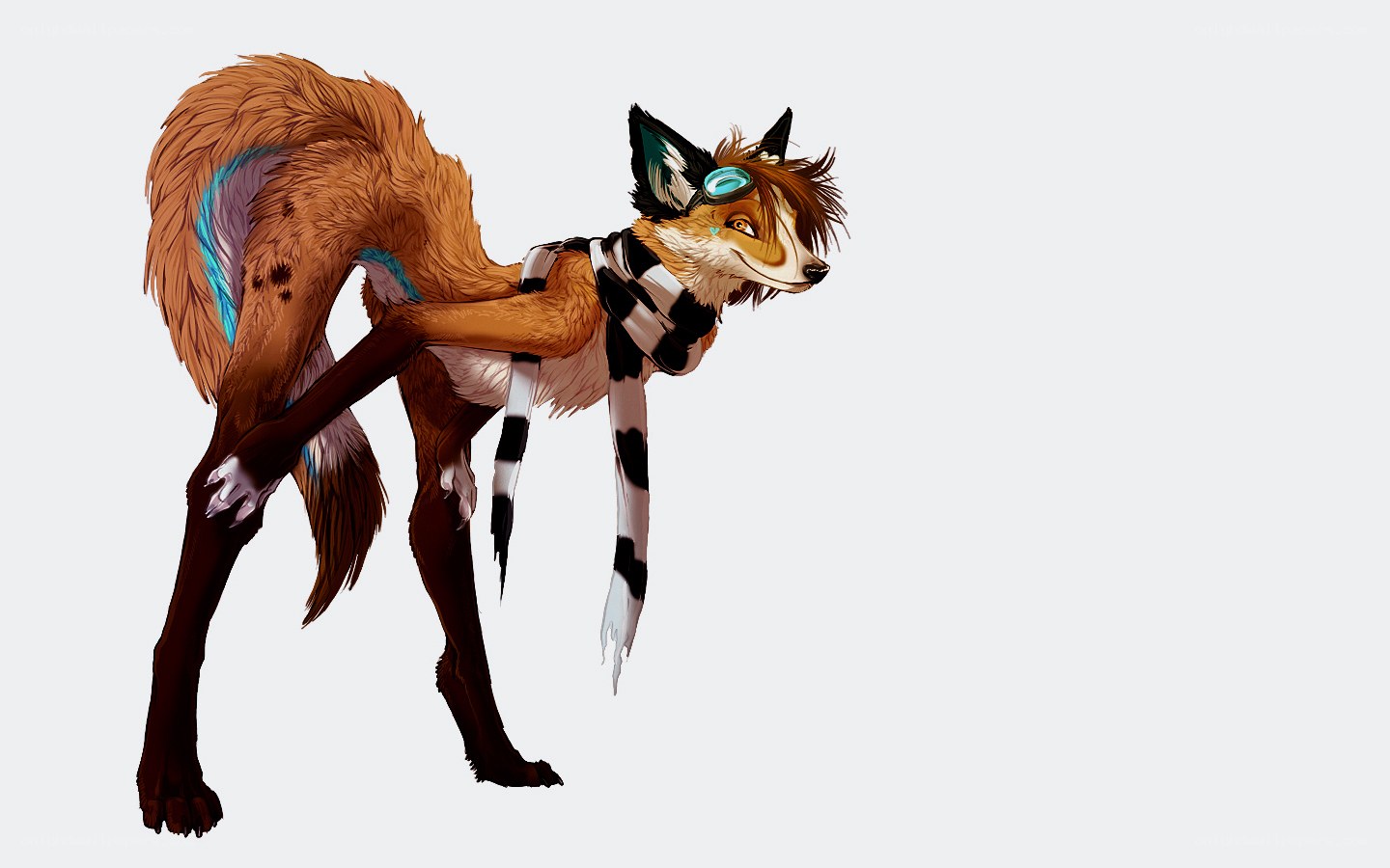 anthropomorphic fox character