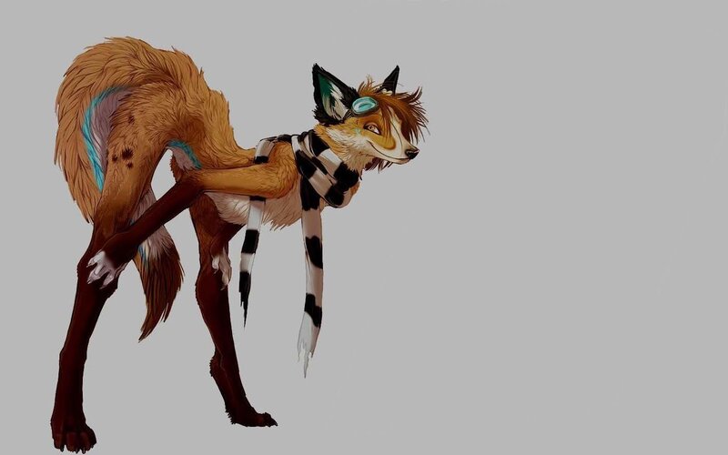 anthropomorphic fox character