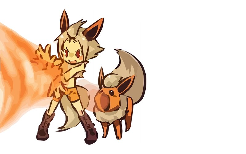 Anthropomorphic Fox Character — Orange, Playful
