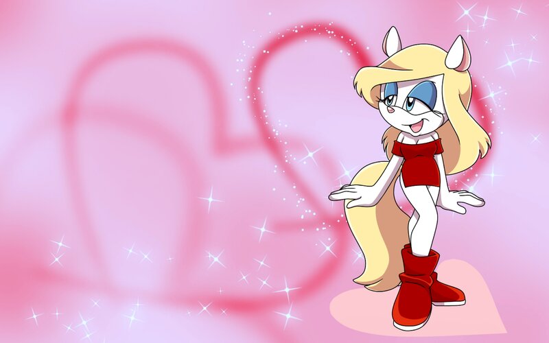 Anthropomorphic Fox Character — Pink, Playful