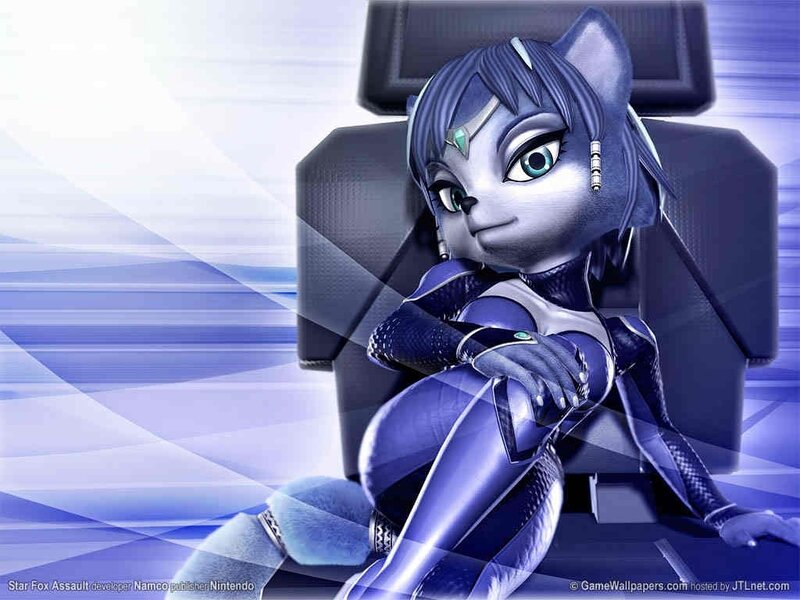 Anthropomorphic Fox Character — Purple