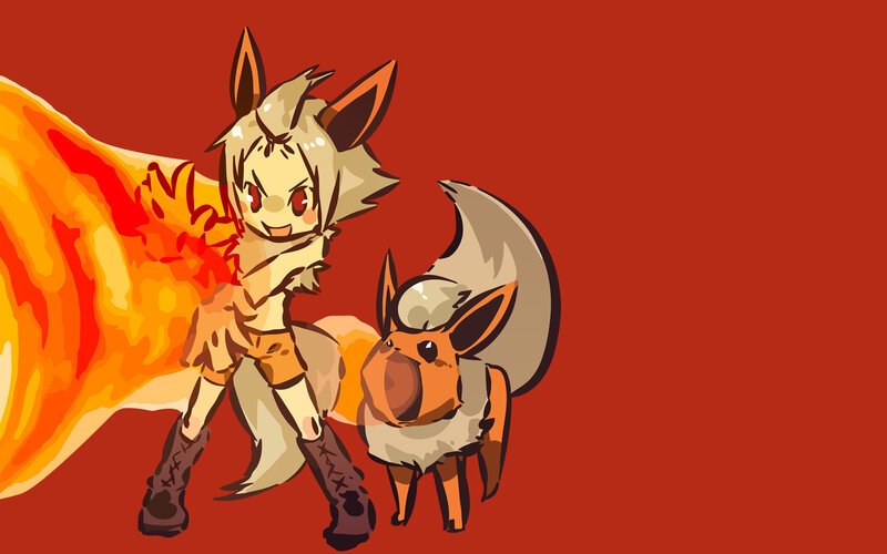 Anthropomorphic Fox Character — Red, Dramatic, Digital Art, Flame