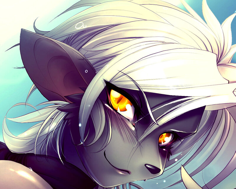 Anthropomorphic Fox Character — White