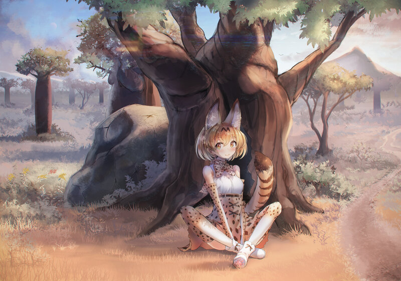 Anthropomorphic Fox Girl — Brown