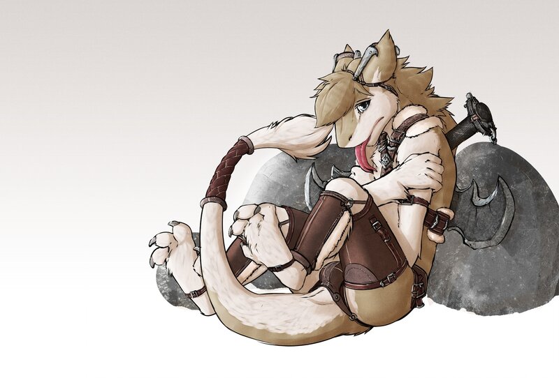 anthropomorphic fox warrior