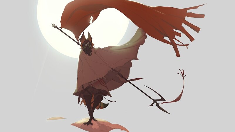 Anthropomorphic Fox Warrior — Brown, Dramatic