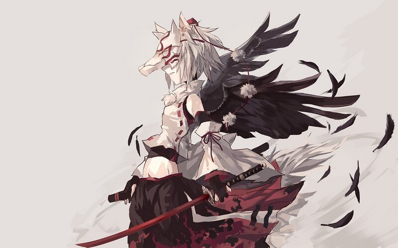 Anthropomorphic Fox Warrior — White, Dramatic