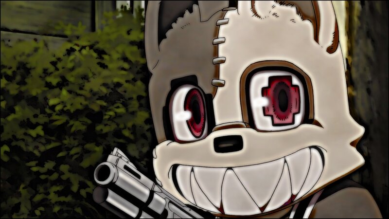 Anthropomorphic Fox with Gun