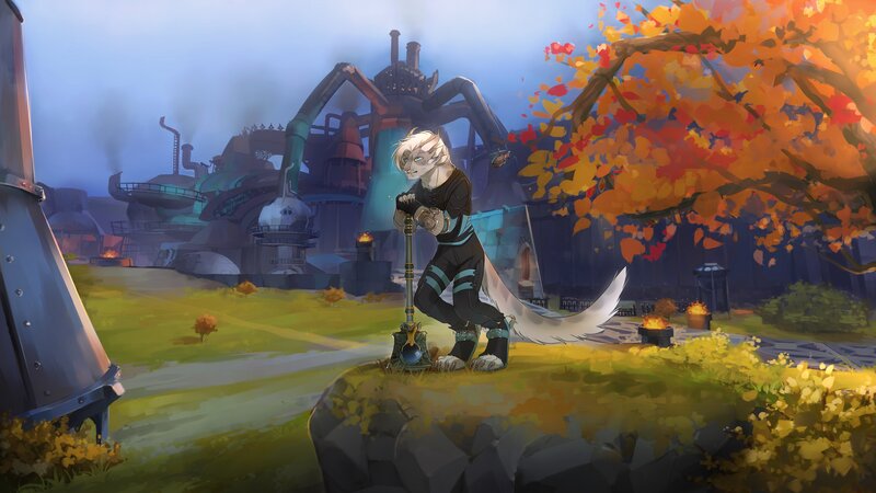 Anthropomorphic Fox with Staff