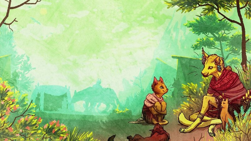 Anthropomorphic Foxes in Forest