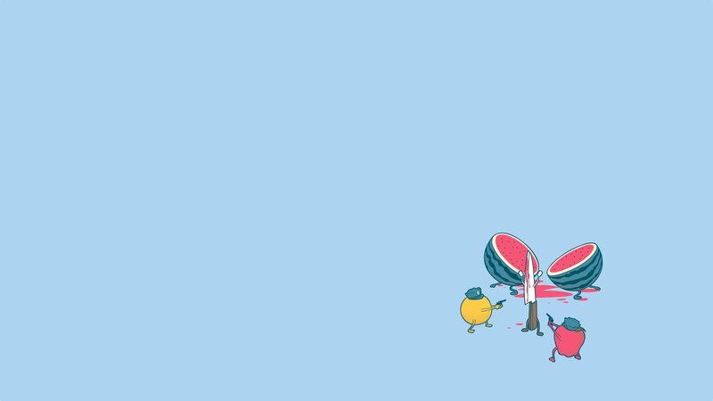 Anthropomorphic Fruits Fighting
