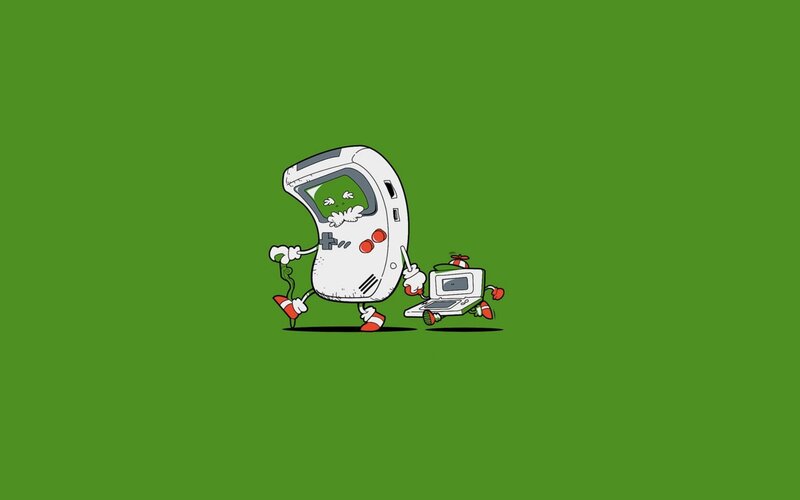 Anthropomorphic Game Consoles — Green