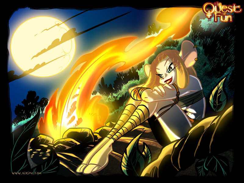 Anthropomorphic Mouse by Fire