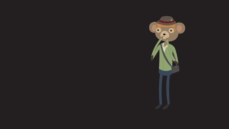 Anthropomorphic Mouse Character — Brown
