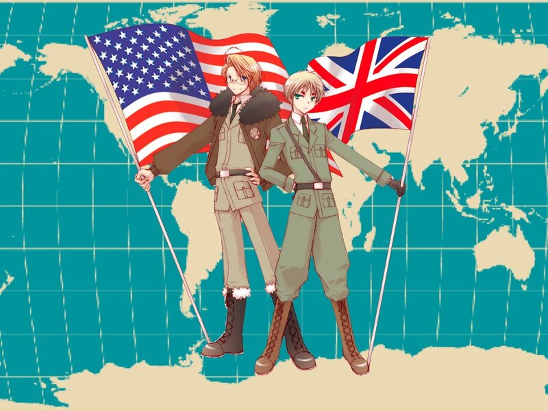 anthropomorphic nations with flags