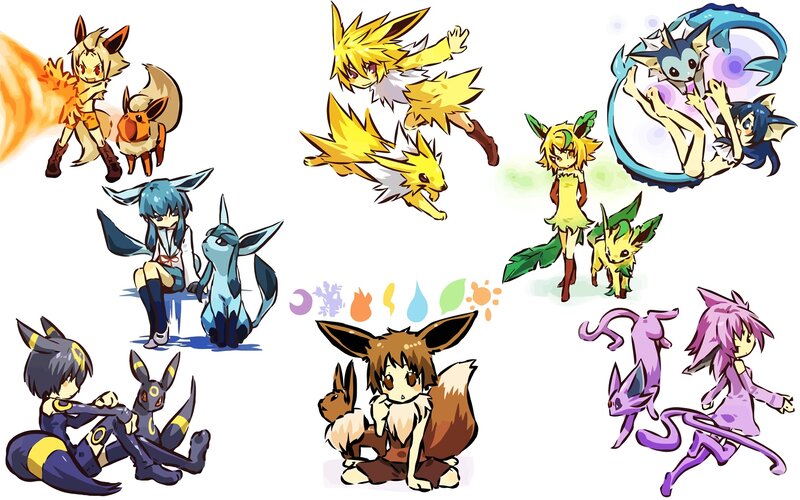 Anthropomorphic Pokémon Characters — Yellow