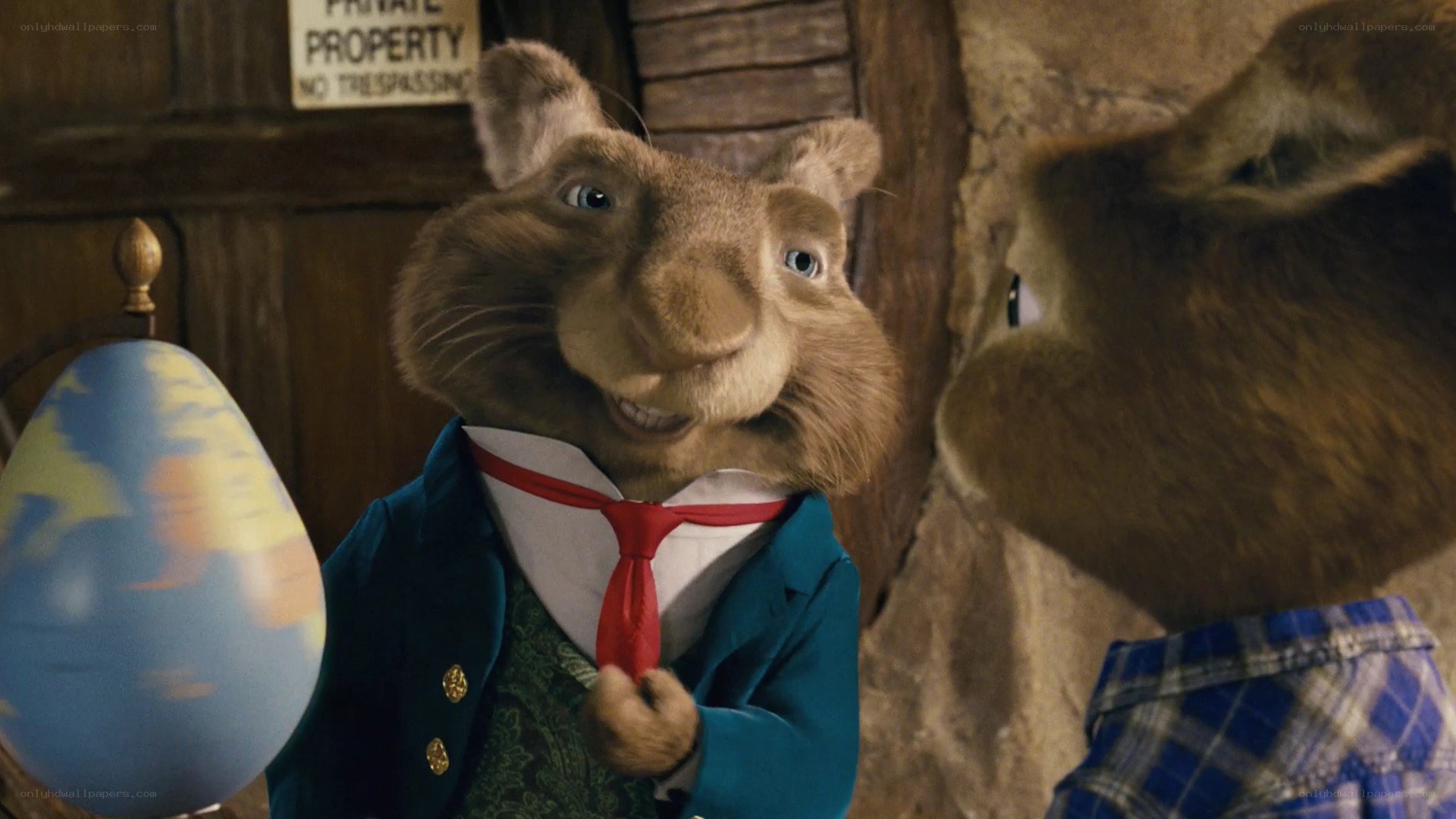 anthropomorphic rabbit character