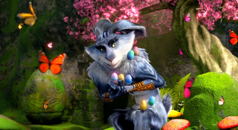 Anthropomorphic Rabbit — Green, Playful