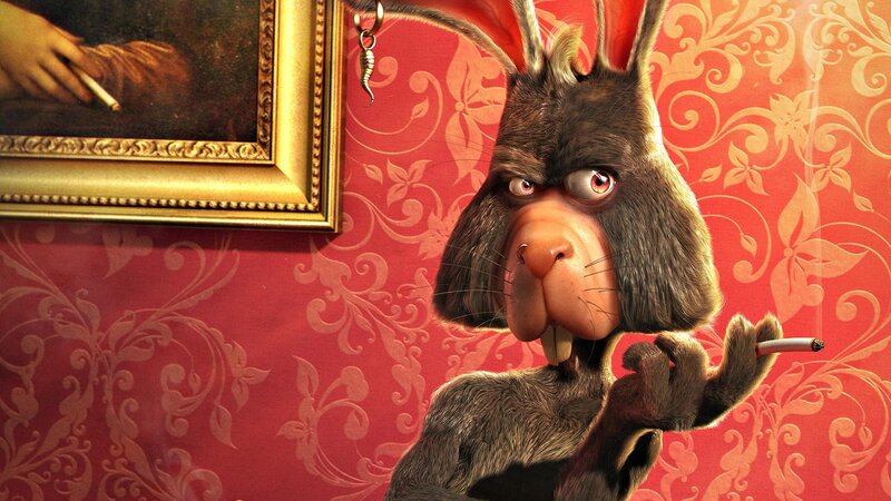 Anthropomorphic Rabbit — Red