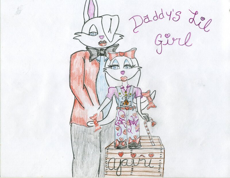 Anthropomorphic Rabbits — White