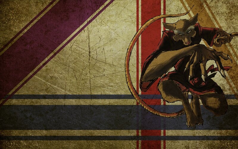 Anthropomorphic Rat in Red — Brown, Dramatic