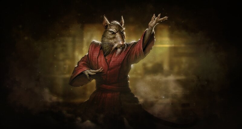 Anthropomorphic Rat in Red Robe