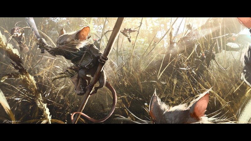 Anthropomorphic Rat Warrior — Brown