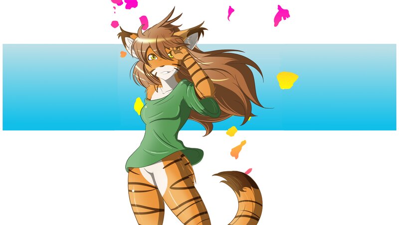 Anthropomorphic Tiger Girl