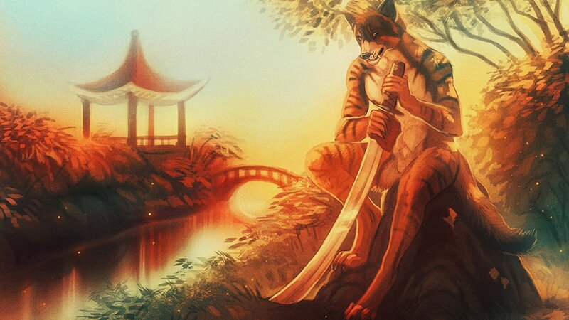Anthropomorphic Tiger Warrior