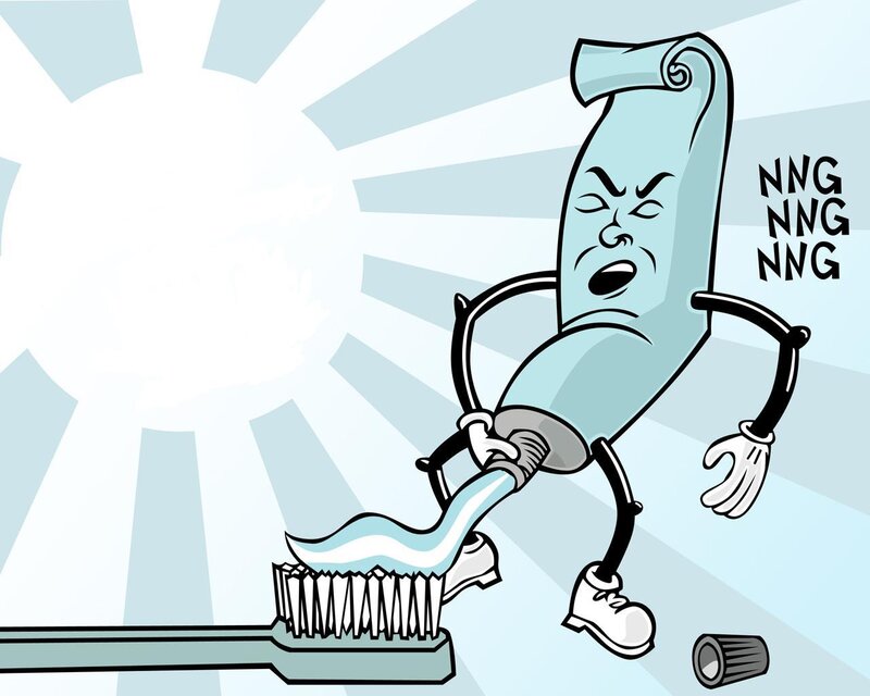Anthropomorphic Toothpaste Tube