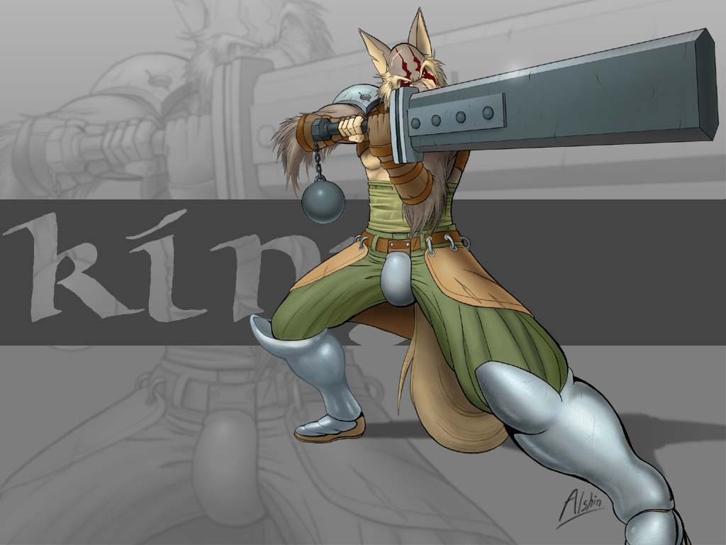 anthropomorphic warrior with greatsword