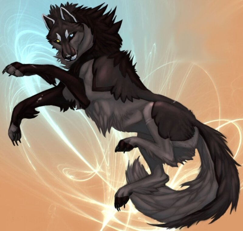 Anthropomorphic Wolf — Brown